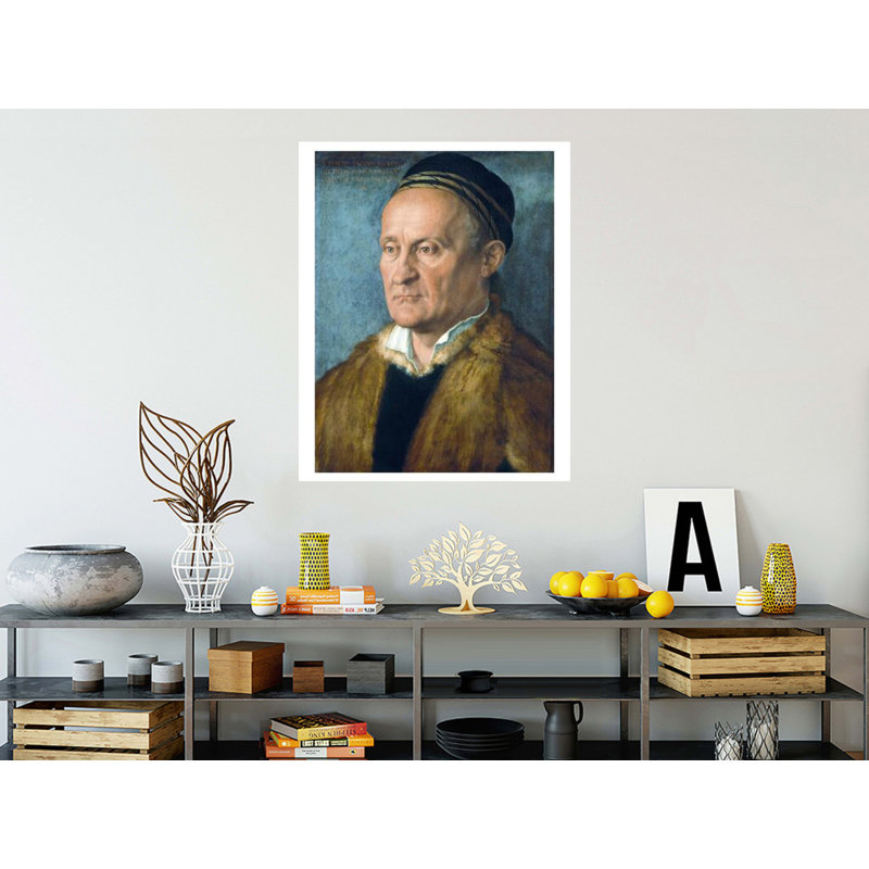 Portrait de Jakob Muffel par Albrecht Dürer - Estampe numérique, H 40 po x l 32 po