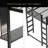 Loft Bed With Desk, Loft Bed Frame With Desk And Storage Compatible With Teens, Bedroom Bed Frame-1538096439