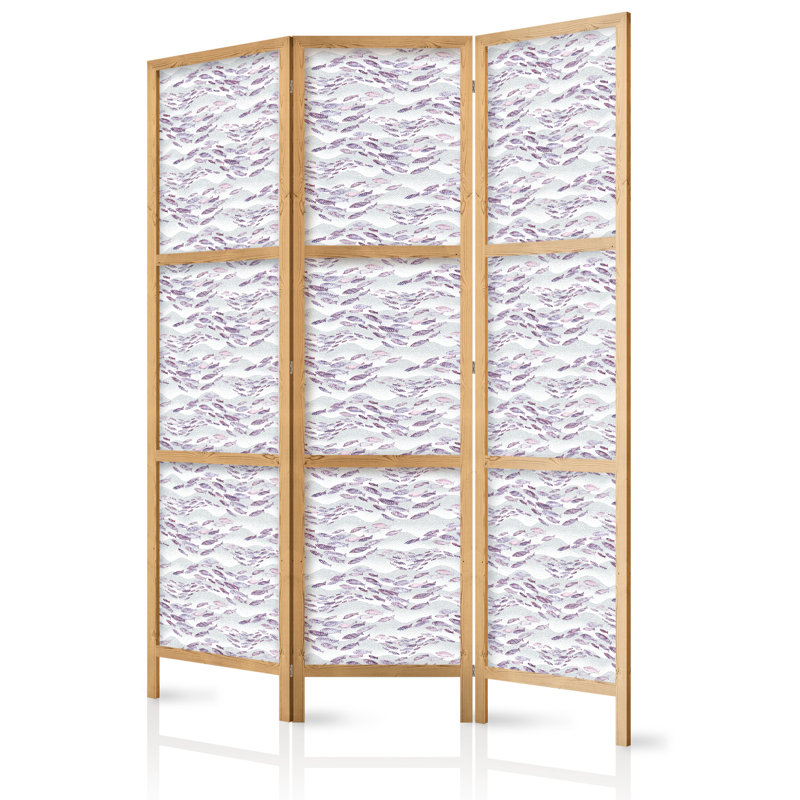 171cm H Solid Wood Folding Room Divider, 171cm H x 135cm W x 1.2cm D