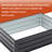 Galvanized Raised Garden Bed 4X3x1ft, Black Outdoor Planter For A Variety Of Plants In Balconies And Patios 4X3x1ft Bed, Box With Open Base Design Plant Growth-1624963905