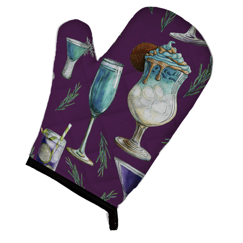 Caroline's Treasures Oven Mitt, Purple