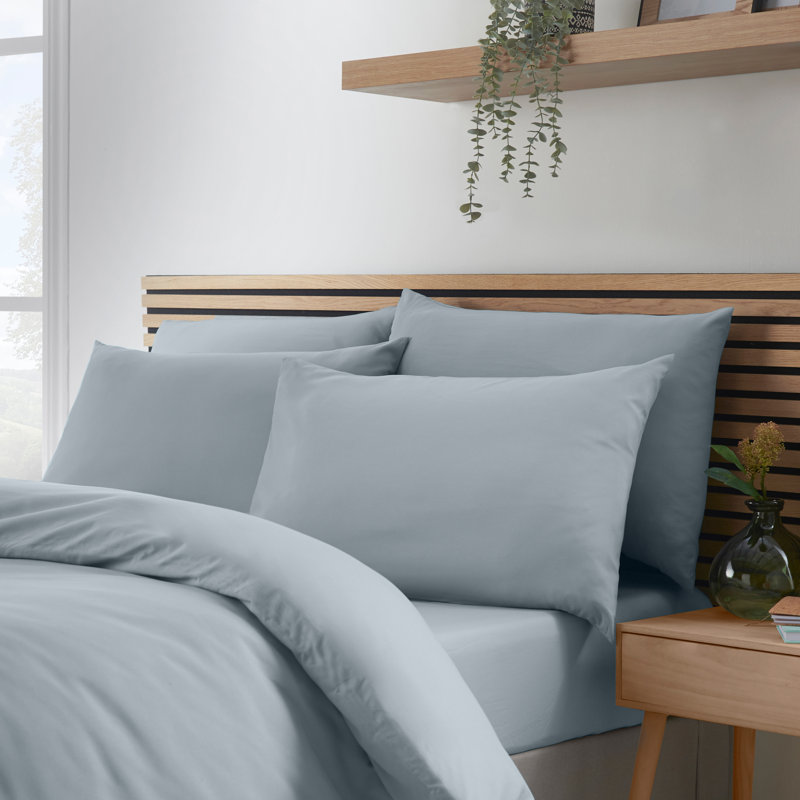 So Soft Easy Iron Standard Pillowcase Pack of 4, Slate Grey