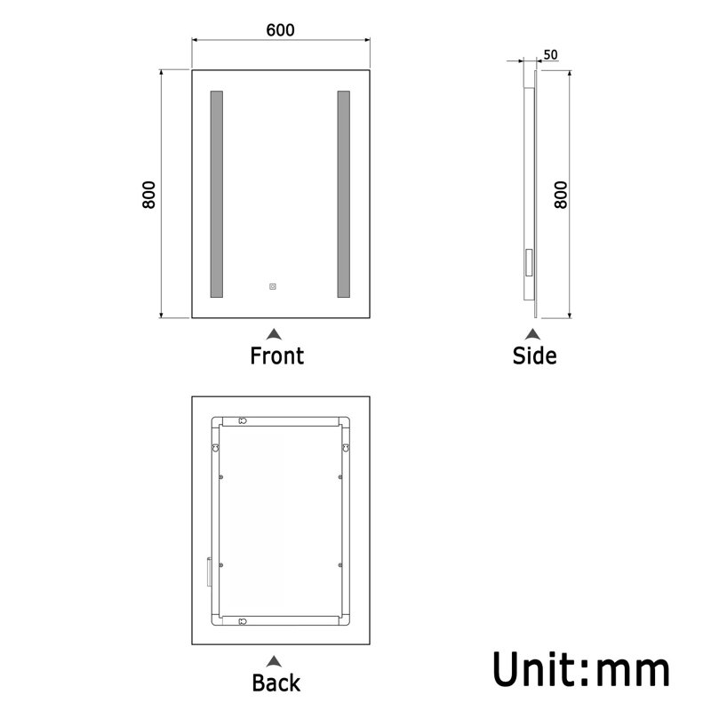 Buckhalter Mirror, 80cm x 60cm
