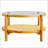 Modern Simple Circular Double-Layer Solid Wood Tea Table-1316773110