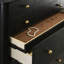 Ensemble de chambre avec grand lit 5 pièces Maxine - noir et naturel-97317170-129757252