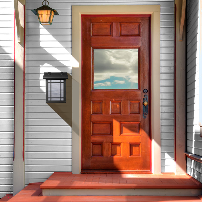Summit Brass Wall Mounted Mailbox, Wispy White, Textured Black