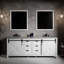 Ensemble de meuble-lavabo double l 84 po x P 22 po et miroirs 34 po Marsyas-1287933825