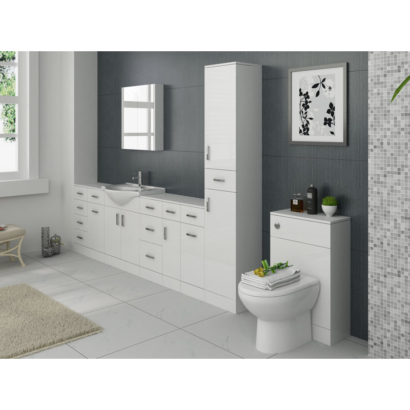 Mars Bathroom Cabinet, 76.6cm H x 25cm W x 30cm D