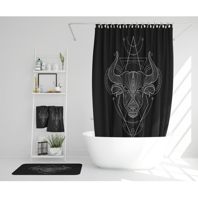 Nereyda Polyester Shower Curtain Set