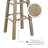 Bernistine Solid Wood Counter/Bar Stool-71099989-41425136