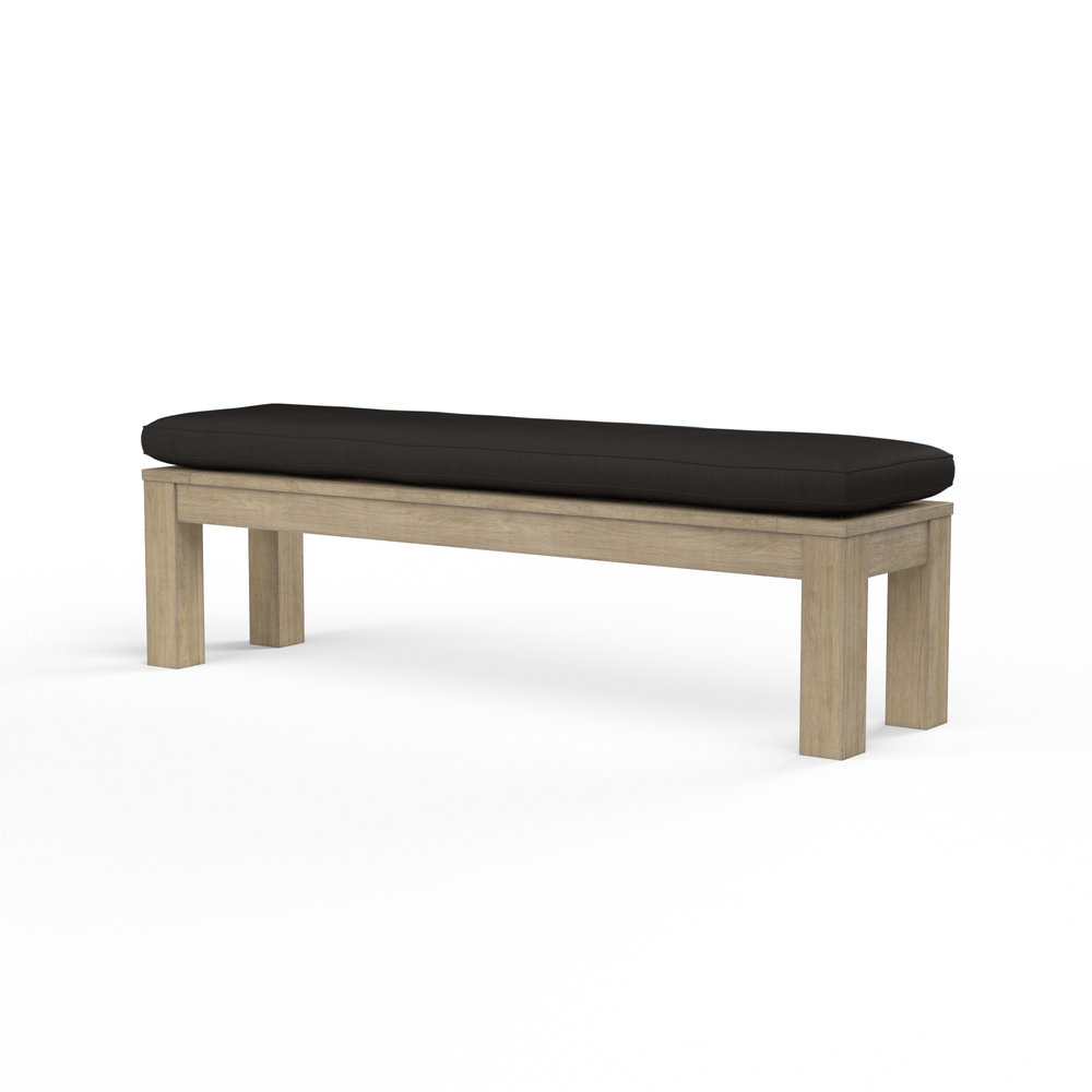 Vienna Coastal Teak Dining Bench Joss & Main Cushion 