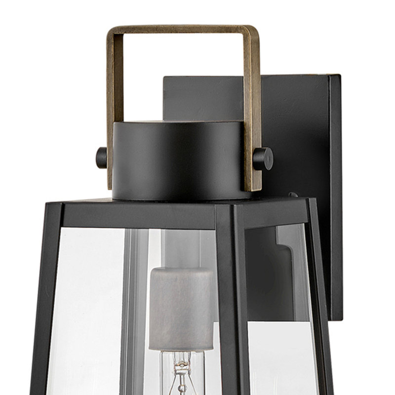 Lanterne murale d'extérieur Kiwa, Noir, H 19 po x l 7 po x P 8,5 po