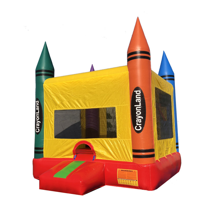 Jeu gonflable 13 pi x 13 pi Crayon avec ventilateur