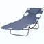 Chaise longue de plage pliante avec trou pour le visage et fentes pour accoudoirs, chaise longue réglable à 5 niveaux avec coussin pour patio, jardin, plage, piscine-1850087878