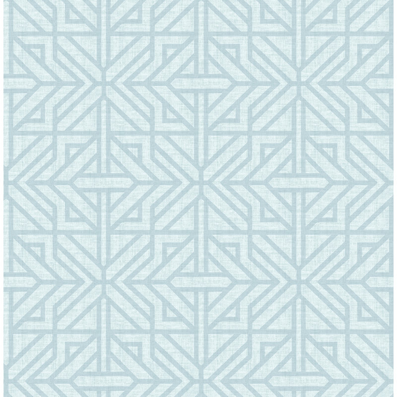 Papier peint géométrique Hespern, Bleu