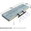 Ensemble de 2 tablettes flottantes avec fixation invisible Swanfield Sorbus - bleu-1950993341