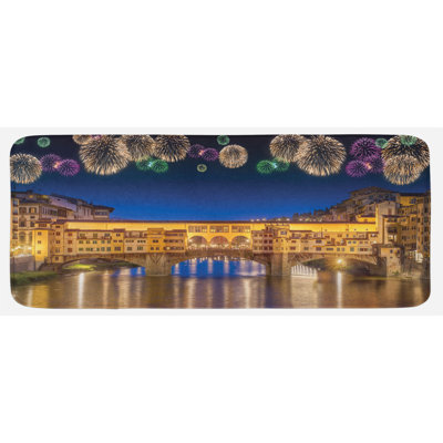 Eclectic Polyester Kitchen Mat