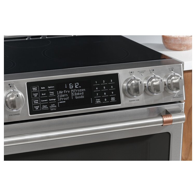 Cafe 30 in. 5.7 cu. ft. Smart Air Fry Convection Oven Slide-In