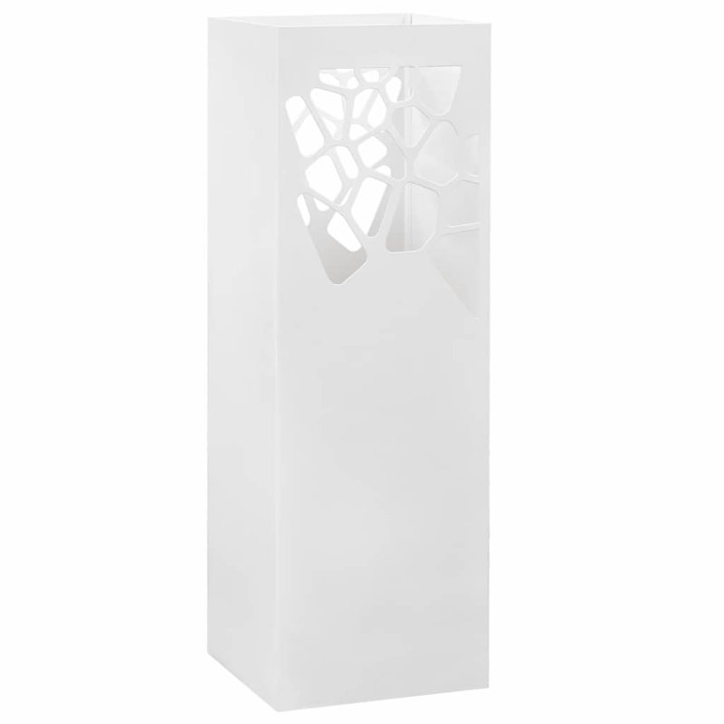 Fleur Metal Freestanding Umbrella Stand, White