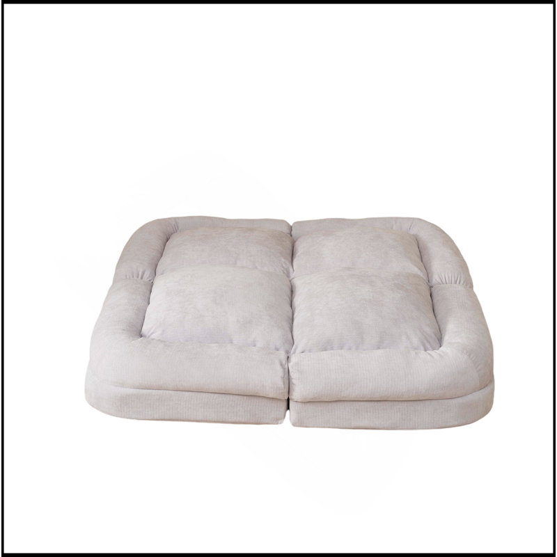 Canapé-lit convertible double escamotable, Blanc