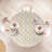 Ebern Designs Pineapple Fitted Round Tablecloth Diameter Khaki Burnt Sienna-994905841