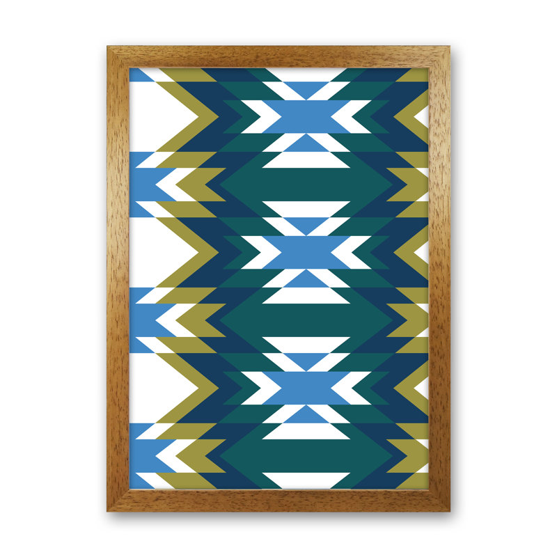 Navajos Print No 1 - Print, Brown Framed, 88cm H x 64cm W x 3cm D