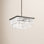 4 Light Glass Dimmable Pendant