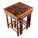 Kaiya Solid Wood Top Pedestal Nesting Tables