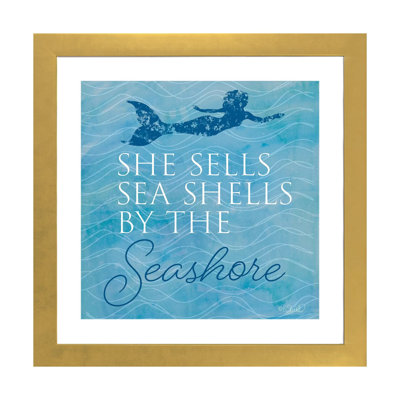 «She Sells Seashells» par Kate Sherrill - impression d'art graphique