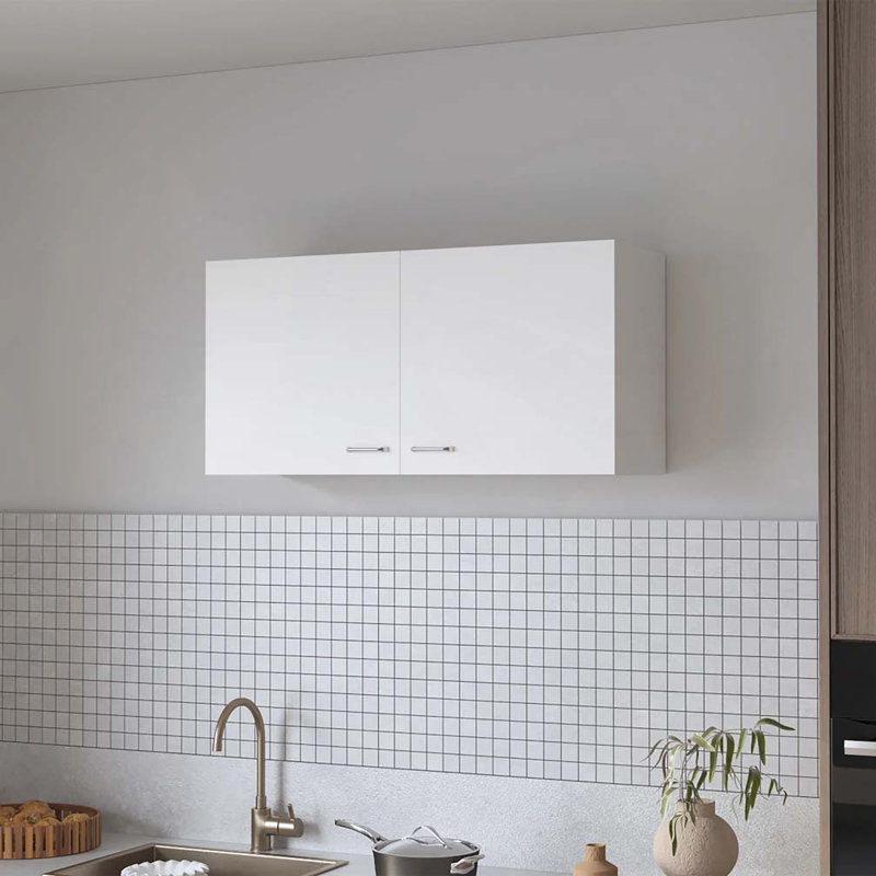 Armoire murale blanche 2 portes