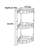 Triangular flower stand removable corner storage