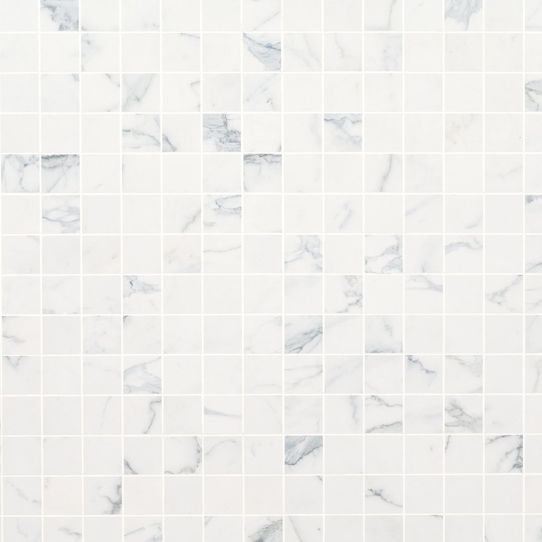 Palazza Grid 12 in. x 12 in. Matte Porcelain Mosaic Floor and Wall Tile Ackland 
