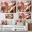 Luscious liquide or en rose et taupe II - reproduction sur toile-2004292270-2004292267