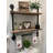 Industrial Pipe Shelf Bathroom Shelves Wall Mounted,19.6in Rustic Wood Shelf with Towel Bar