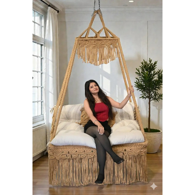 2 Person Porch Swing with Canopy