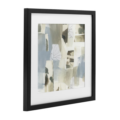 «Subtle Paper Waterfall», reproduction encadrée sous verre, design par June Erica Vess