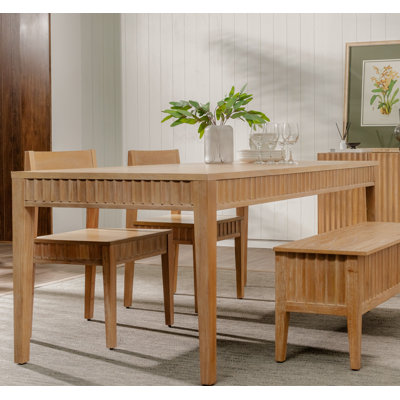 Mira - 72" X 30" Scalloped Dining Table