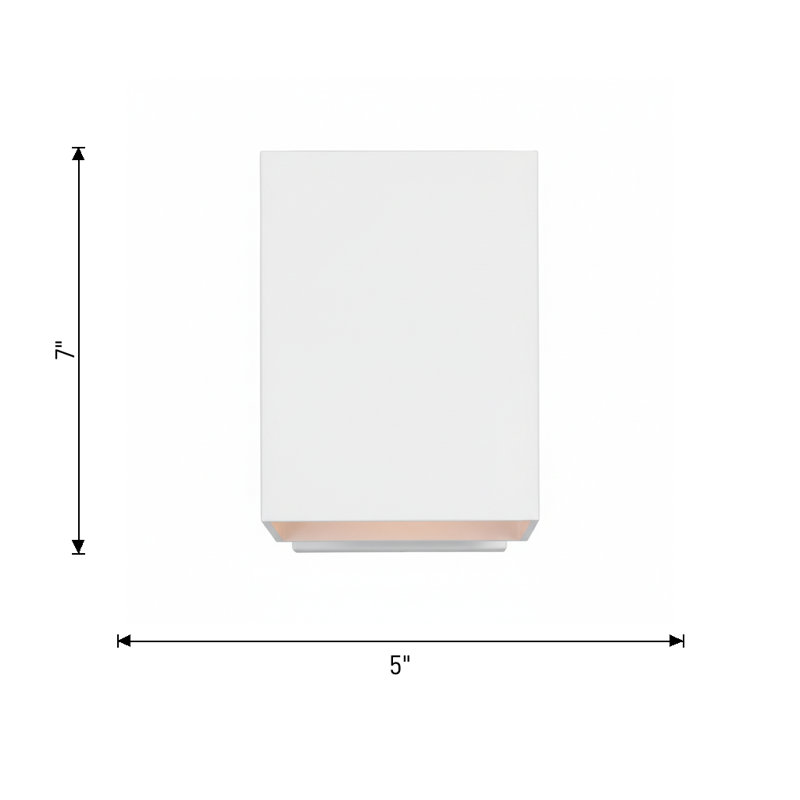 Sean Lavin Pohl Outdoor Fixture In Outdoor Textured White Finish, 1 Light, 7" H x 5" W x 7.75" D