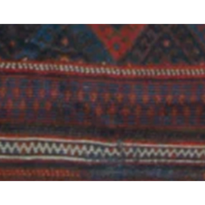 Tapis oriental en laine noué à la main vin / jaune Oriental