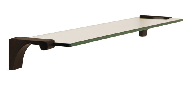 Luna Wall Shelf, Bronze, 24" W x 4" D