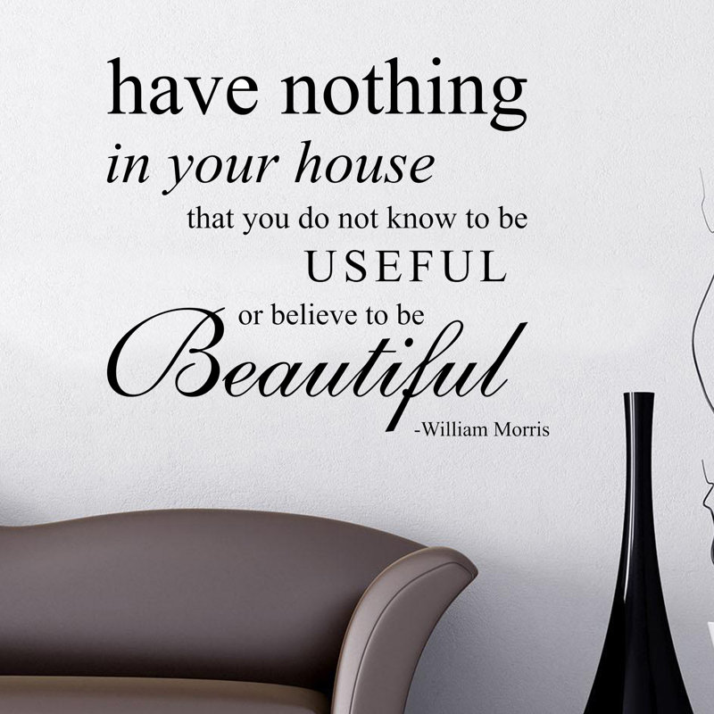 William Wall Decal, Black