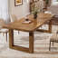 Table de salle à manger en bois massif 63 "Live Edge-1676214044