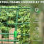 Treillis arqué d'extérieur pour légumes grimpants, 81 po de hauteur, structure et filet en acier enduit de plastique