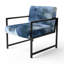 Chaise d'appoint rembourrée Sapphire Blue Nebula VII-517416506