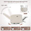 Fauteuil inclinable électrique oscillant pivotant de 31,1 po Zisel avec chenille USB intégrée beige