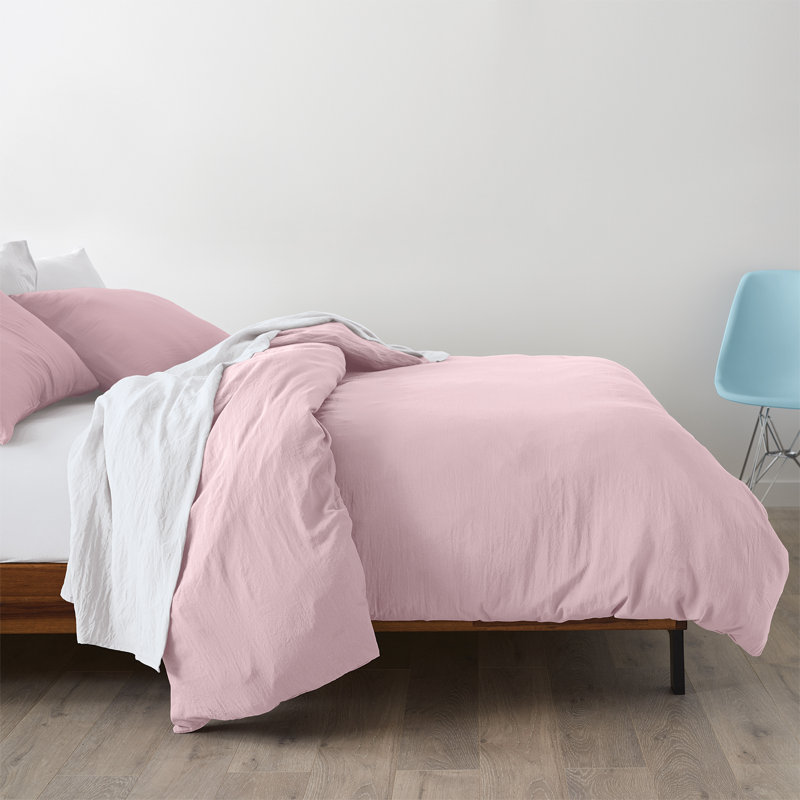Rose Microfiber Full/Queen Duvet Cover Set