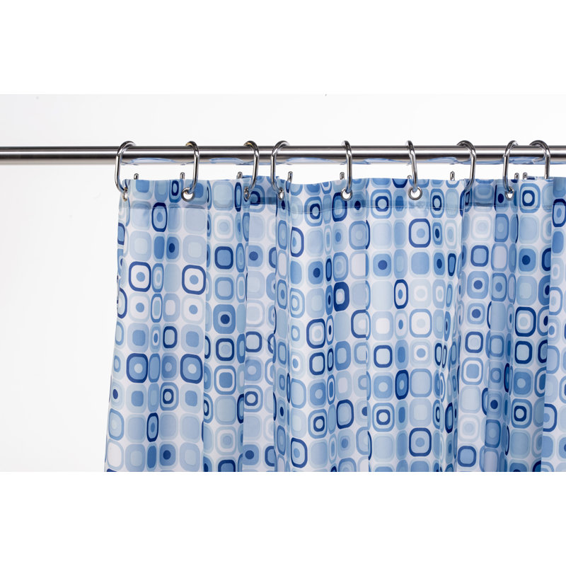 Geo Mosaic Polyester Shower Curtain