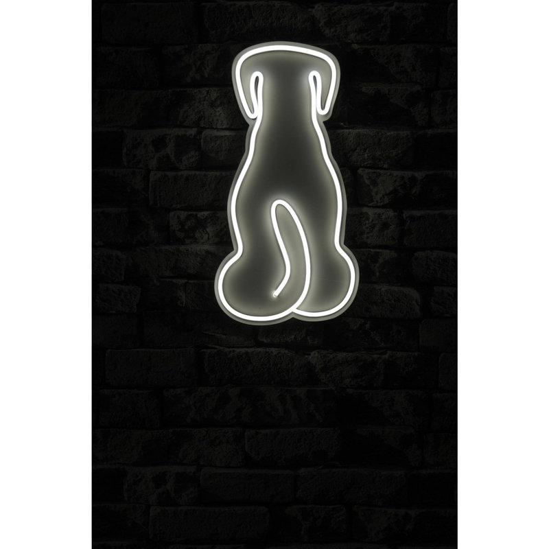 Bande d'éclairage néon flexible à DEL, 15,0 x 15,7 x 1,2 pouces | Étanche IP67, 400 lumens, blanc éclatant 6000K | Gabarit en mousse de PVC, installation facile, parfait pour la décoration intérieure, les événements et les fêtes | Adaptateur 12V inclus