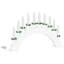 Christmas Candle Arch with 10 LED Candles-791283423
