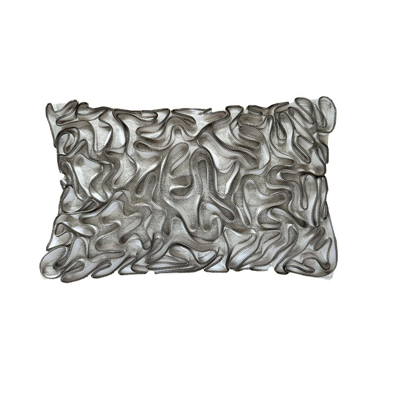 Heavy Metal Zipper Pillow Cover & Insert